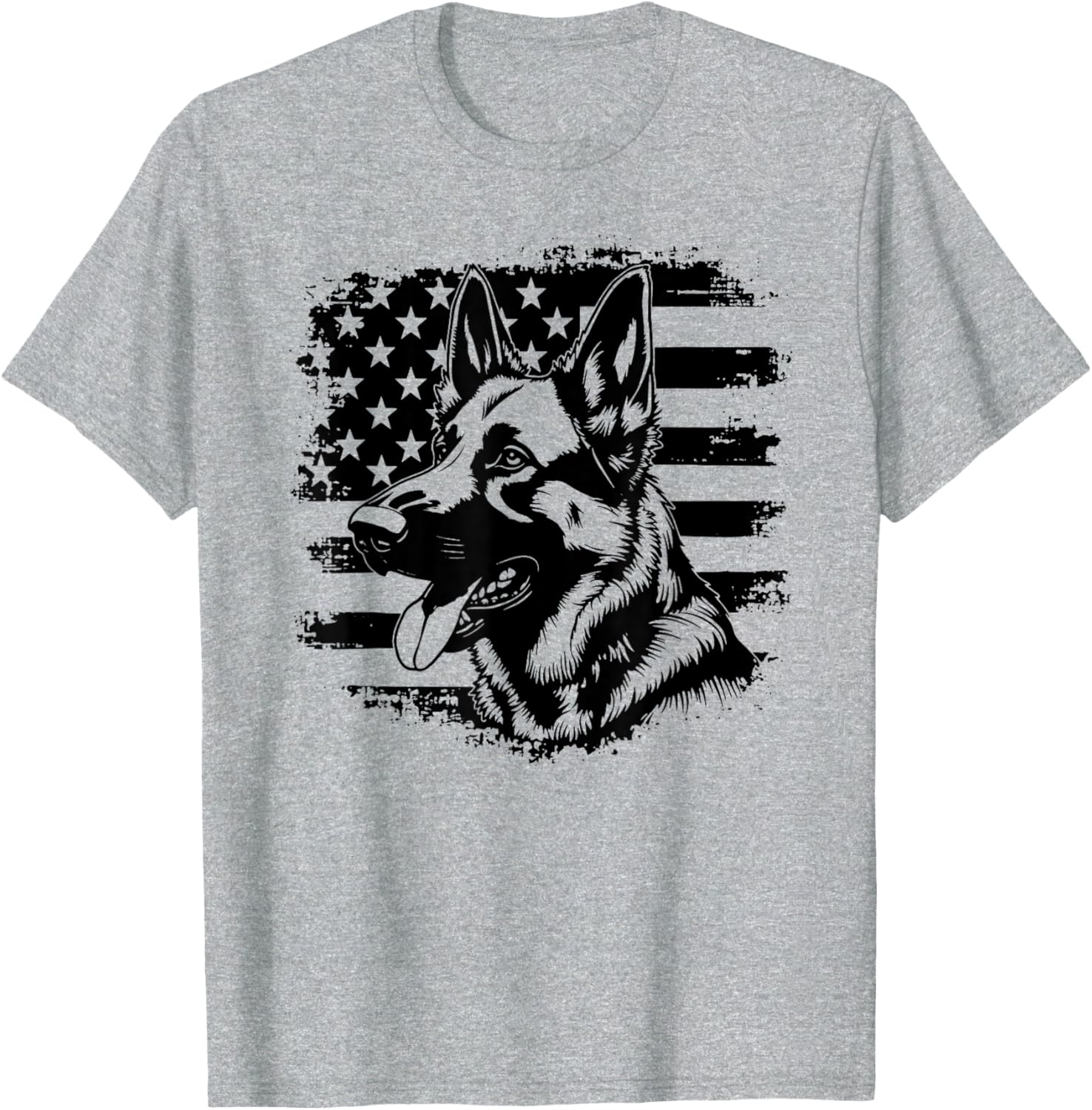 Patriotic German Shepherd USA Flag Sunglasses T-Shirt for 4th of July - 20