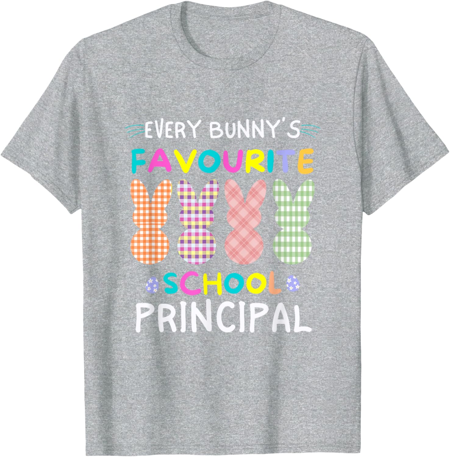 Every Bunny's Favorite Principal Easter Egg Hunt T-Shirt for Fun Celebrations - 8