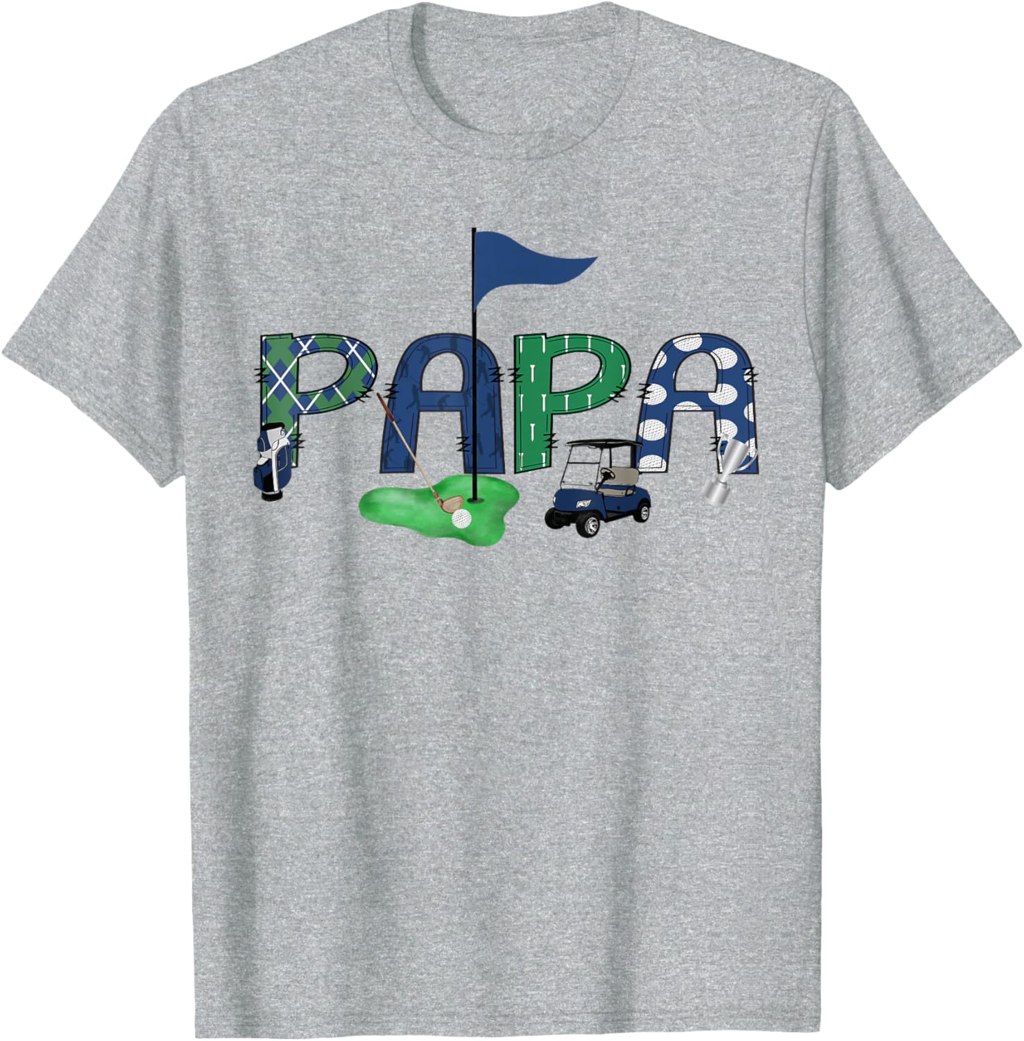 Papa Of The Birthday Boy Hole in One Golf T-Shirt for Celebrations - 2