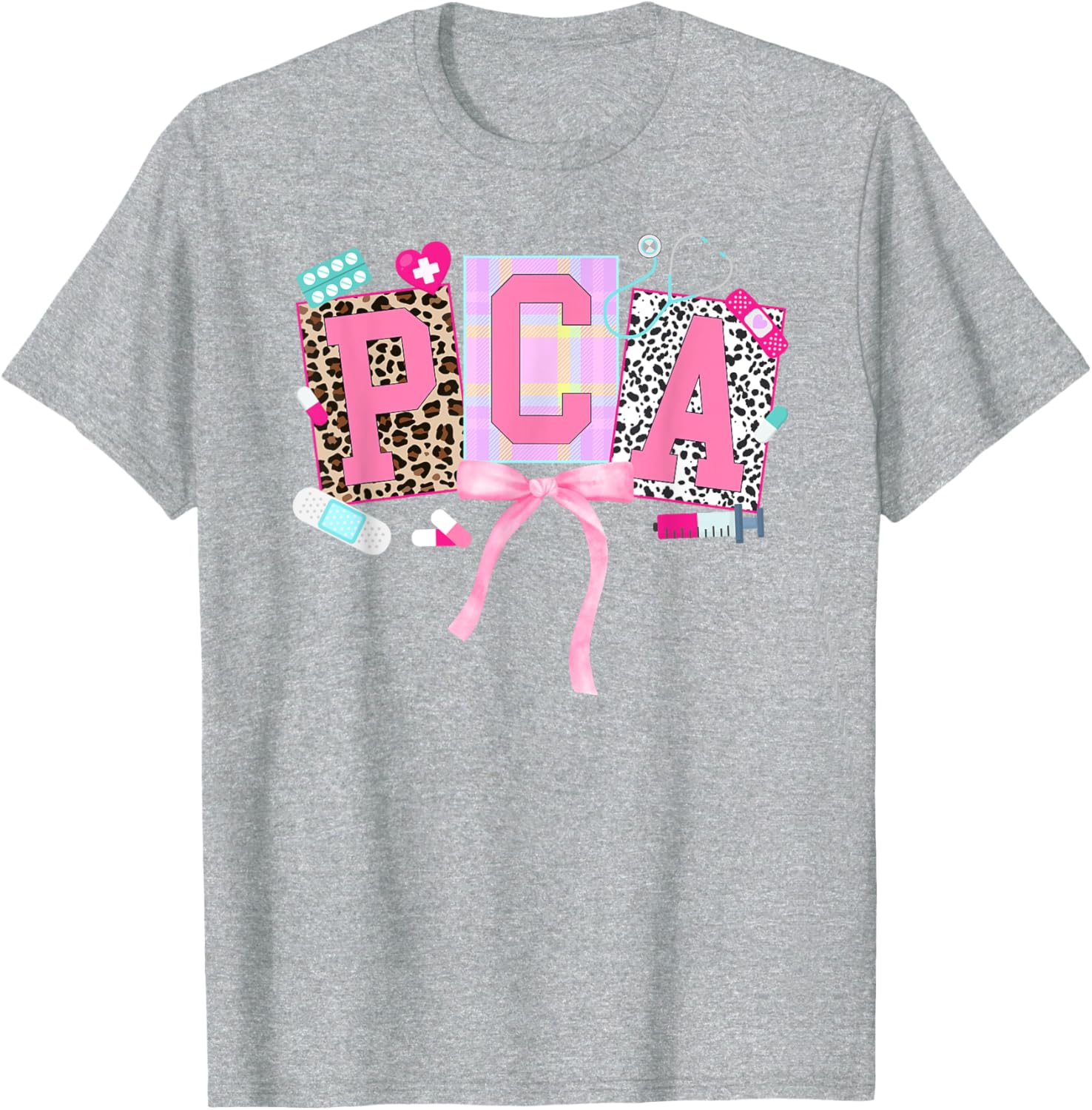 PCA Coquette Patient Care Assistant Nurse T-Shirt for Comfort and Style - 8