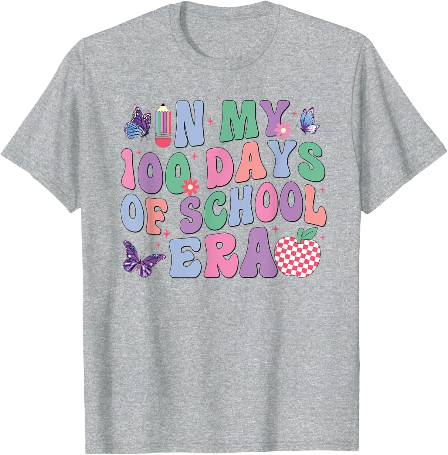 Groovy 100th Day of School Kids T-Shirt for Fun School Celebrations - 11