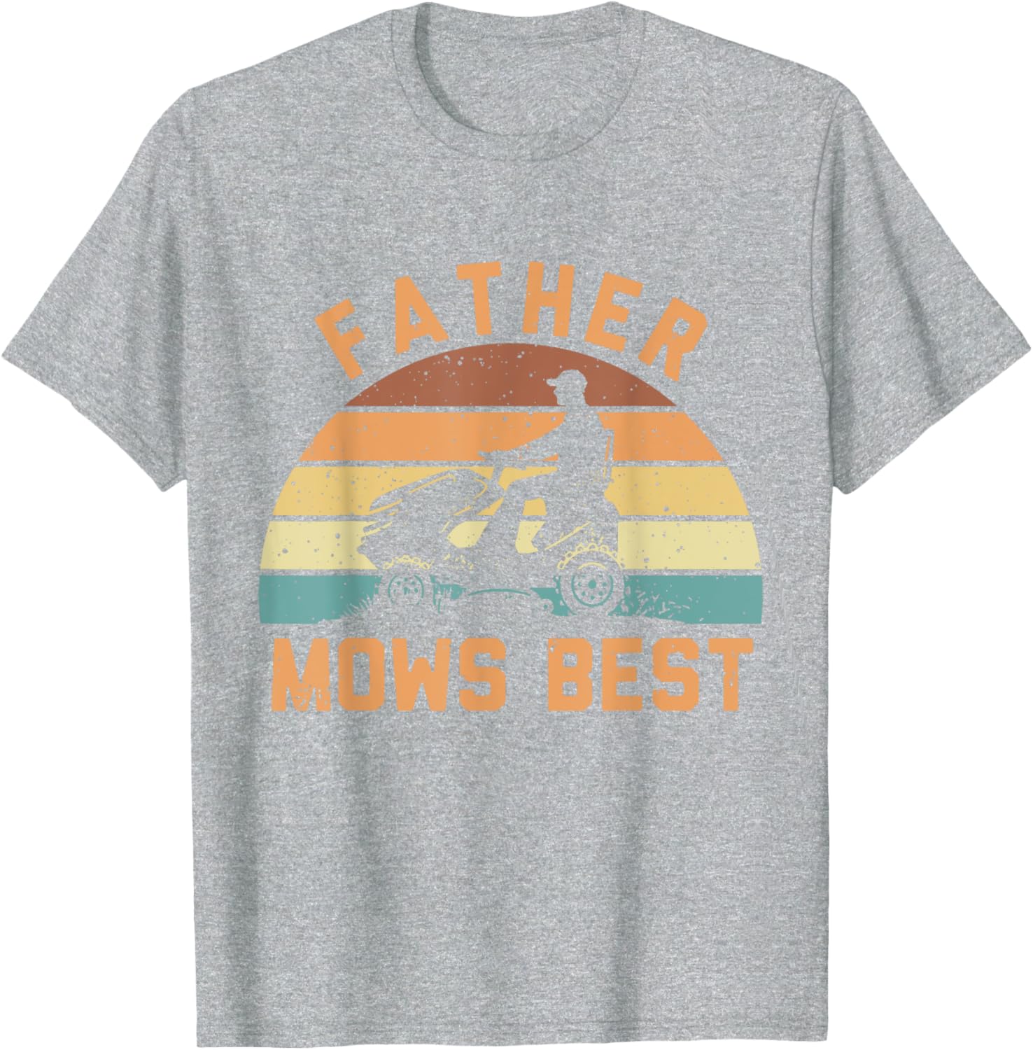 Father Mows Best Funny Retro Dad T-Shirt for Mowing Enthusiasts - 12