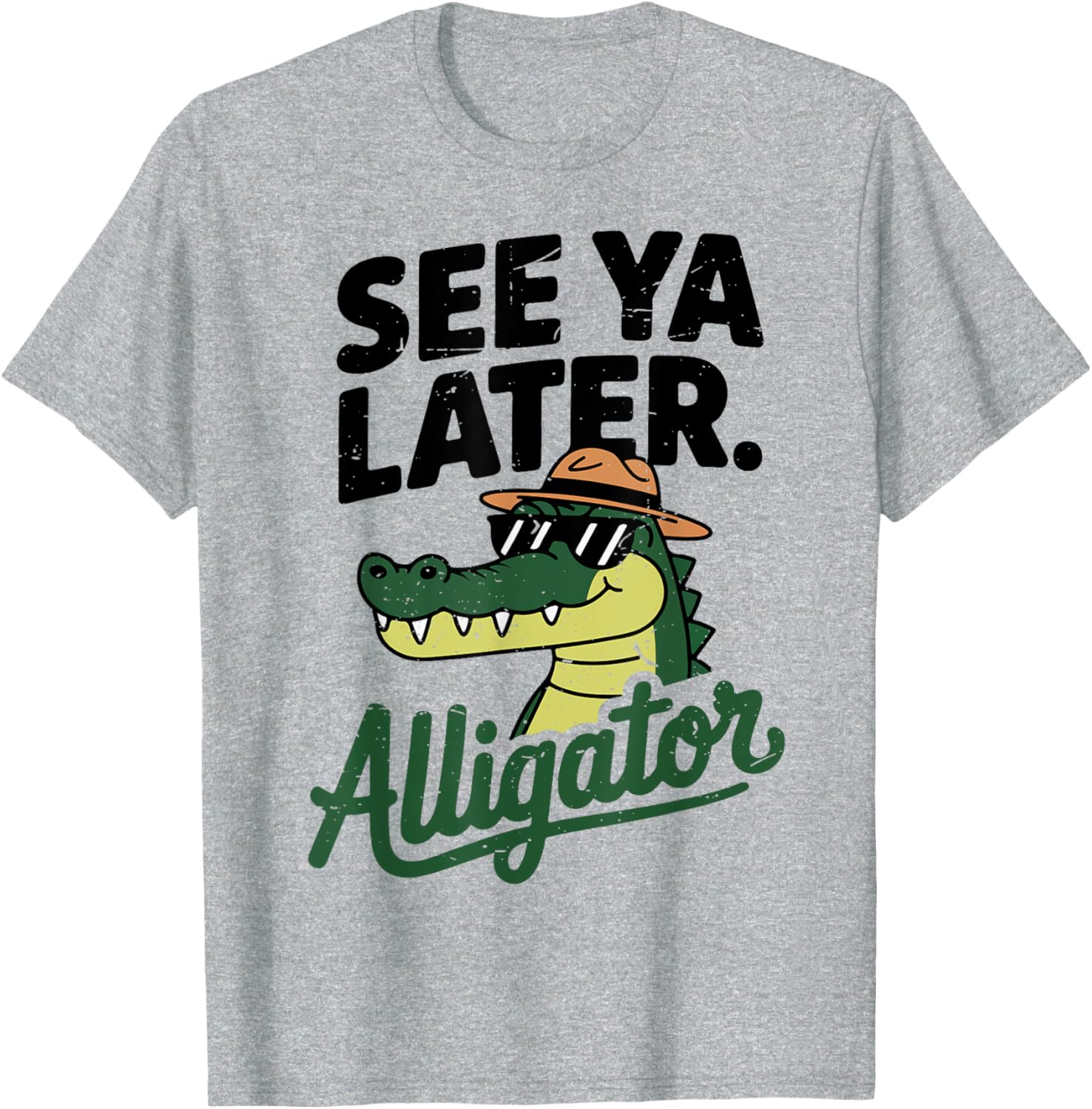 Funny Crocodile See Ya Later Alligator T-Shirt for Toddler Boys - 1