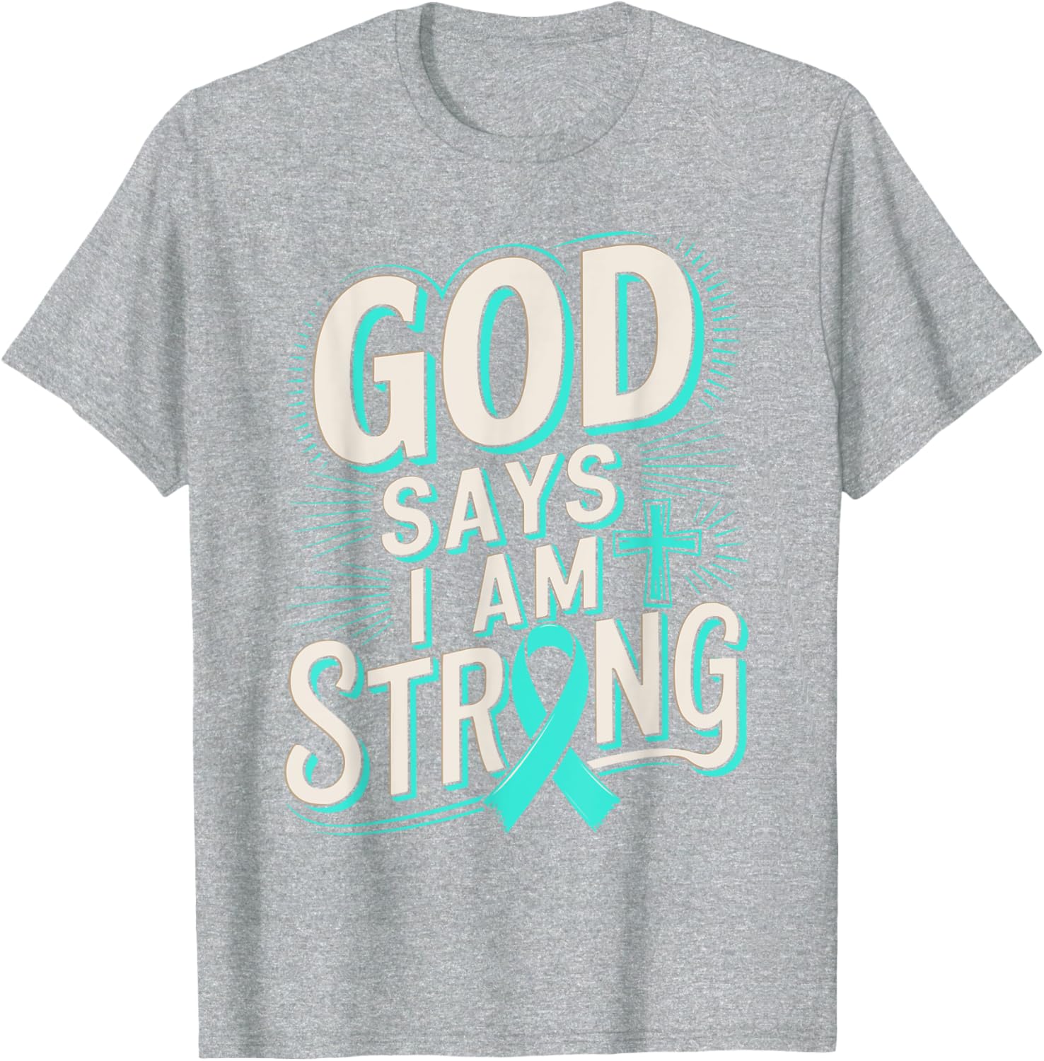 God Says I'm Strong Survivor Dysautonomia Awareness T-Shirt for Supporters - 19