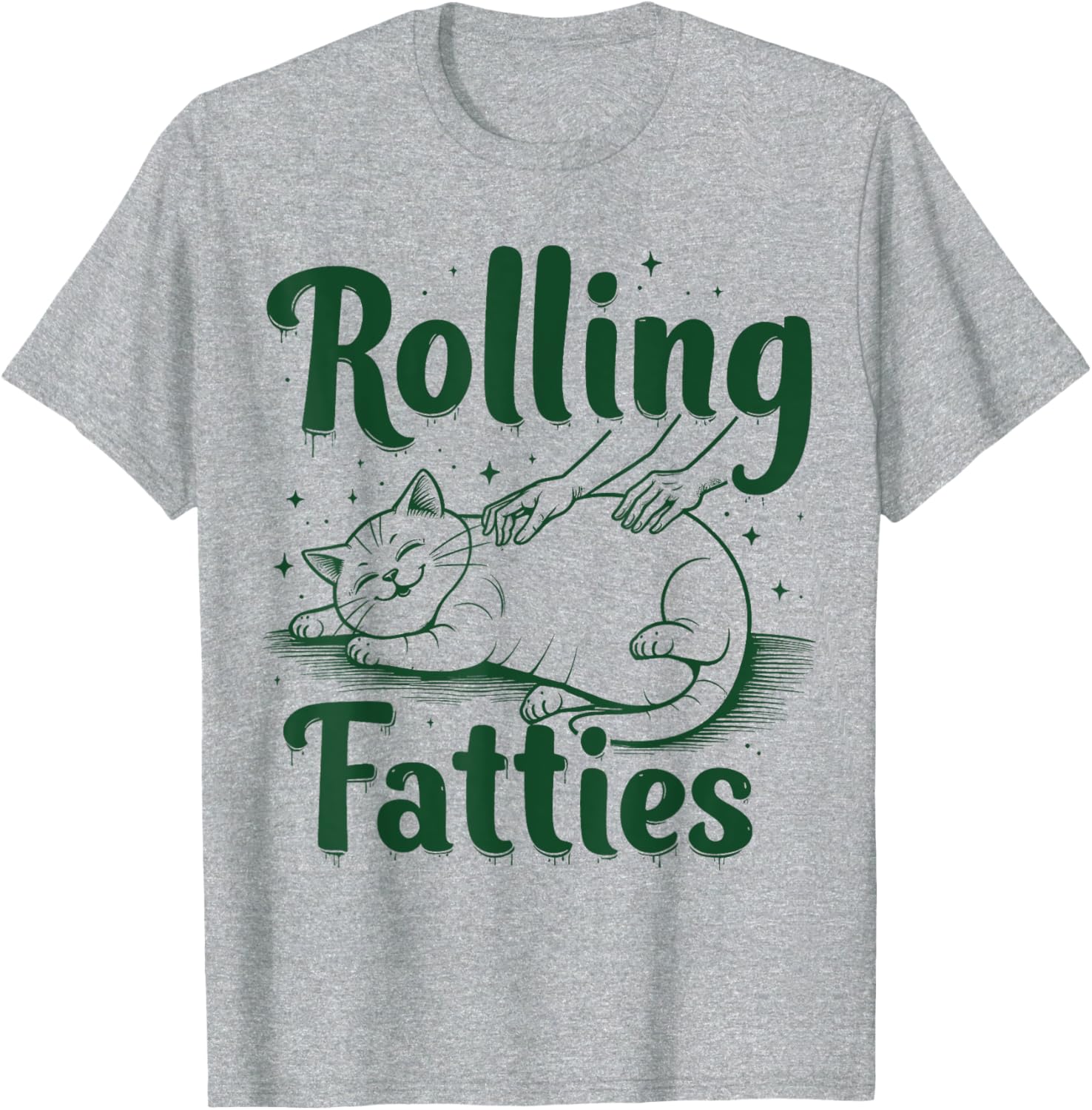 Funny Rolling Fatties Cat T-Shirt for Cat Moms and Dads - Cute Gift Idea - 8