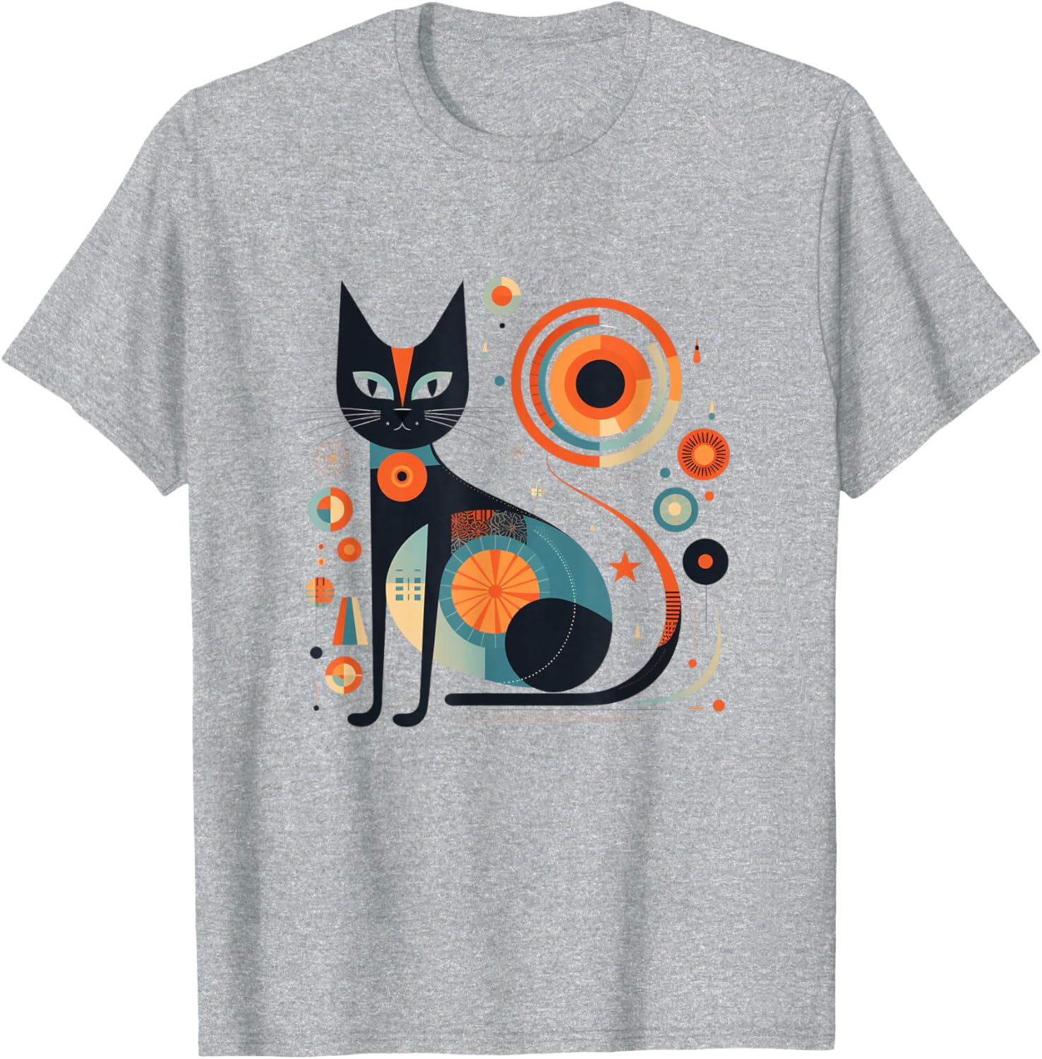 Vintage Retro Atomic Cat T-Shirt for Men, Women, and Kids - 2