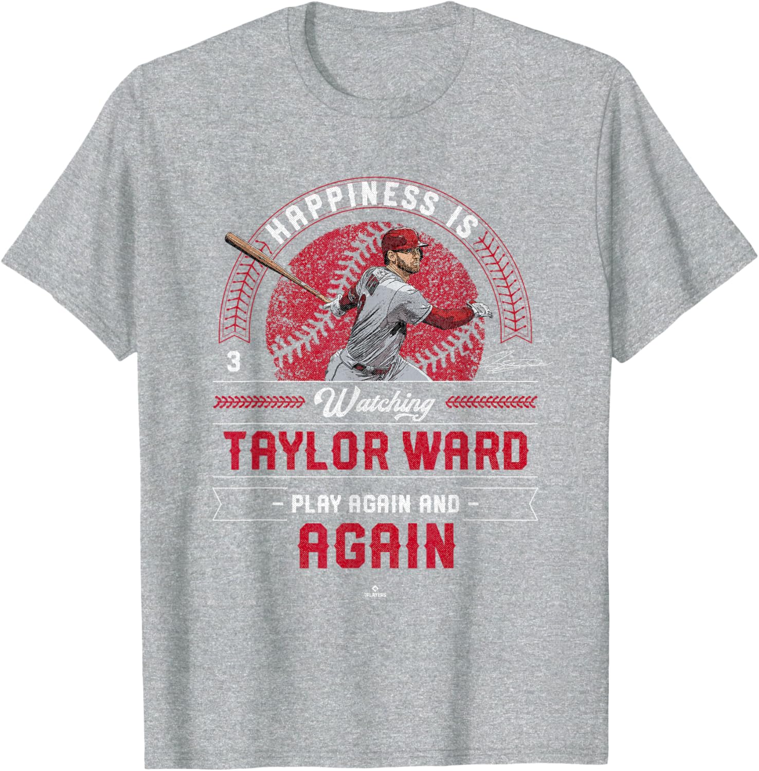 Taylor Ward Los Angeles MLBPA T-Shirt for Baseball Fans - Stylish and Fun - 1