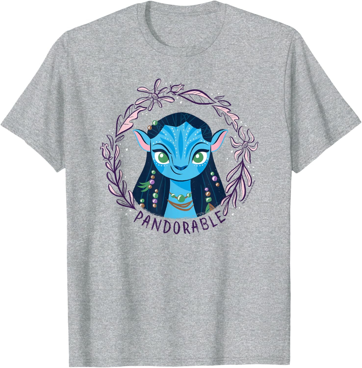 Neytiri Floral Big Chest Portrait T-Shirt - Avatar Pandorable Style - 3