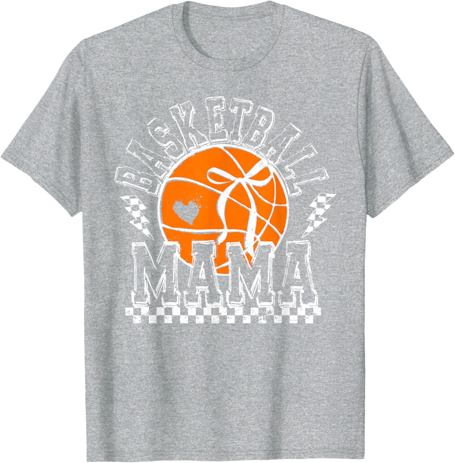 Funny Basketball Mama Coquette Bow T-Shirt for Sports Lover Moms - 7