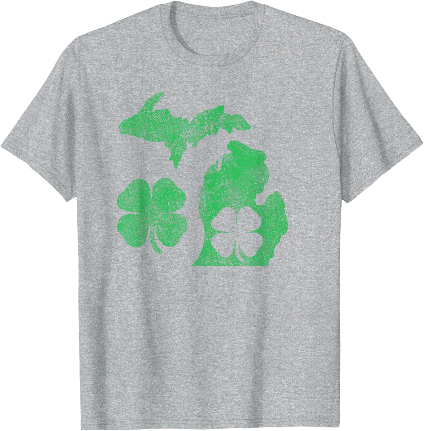 Michigan Shamrock St Patricks Day T-Shirt for Celebrating Irish Pride - 4