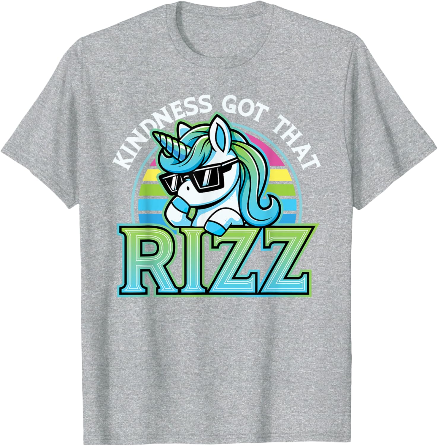 Kindness Anti Bullying Week Unicorn Got Rizz T-Shirt for Kids - 5