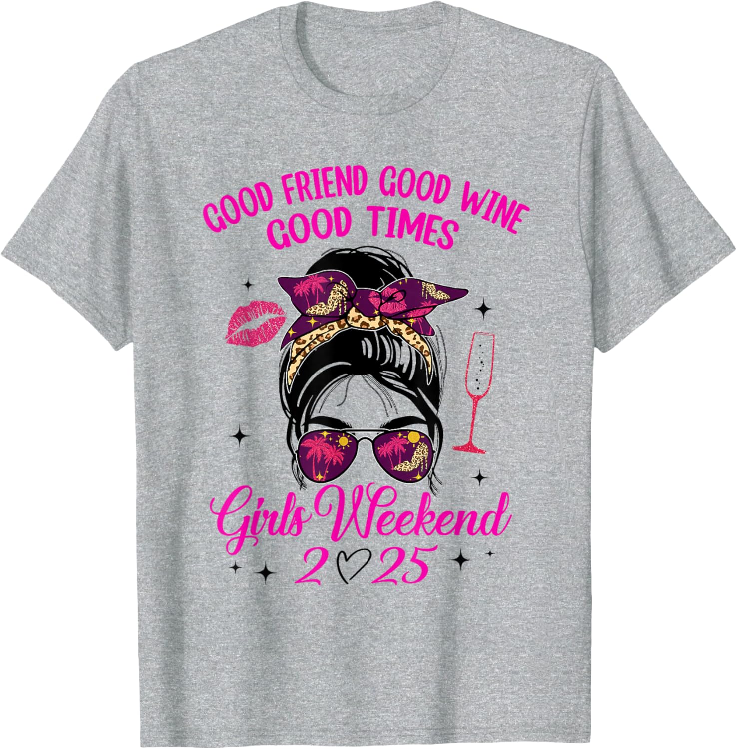 Girls Weekend 2025 Wine Vacay T-Shirt for Best Friends Trip Fun - 11