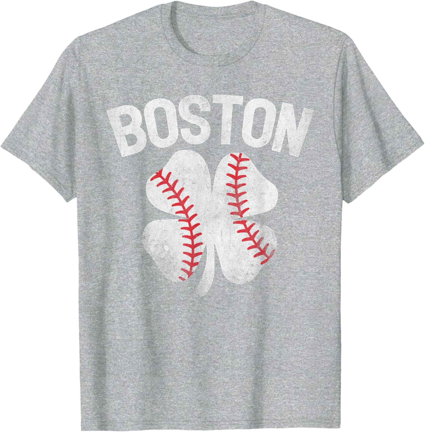 Boston St Patrick's Day Shamrock Clover Baseball T-Shirt for Celebrations - 21
