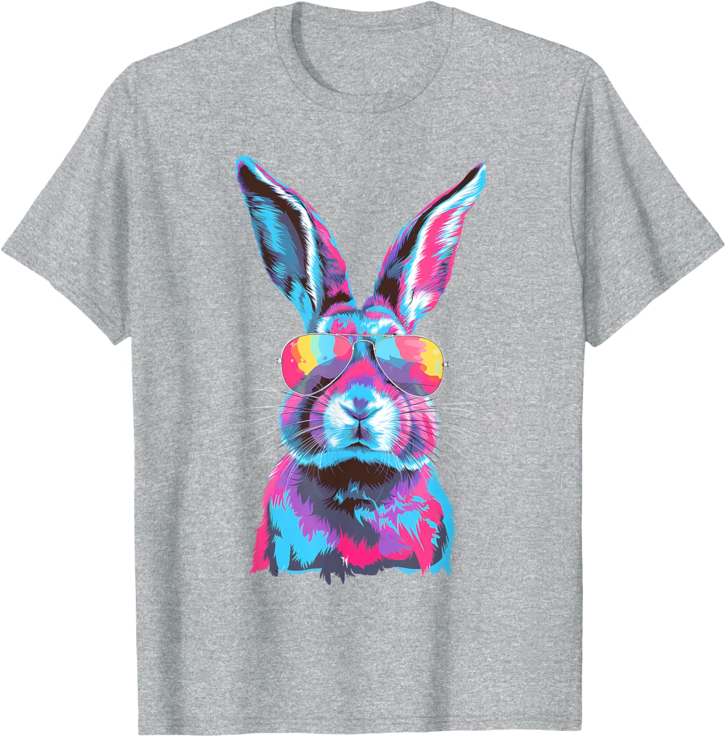 Bunny Face Sunglasses T-Shirt for Easter Fun - Men, Women, Kids - 12