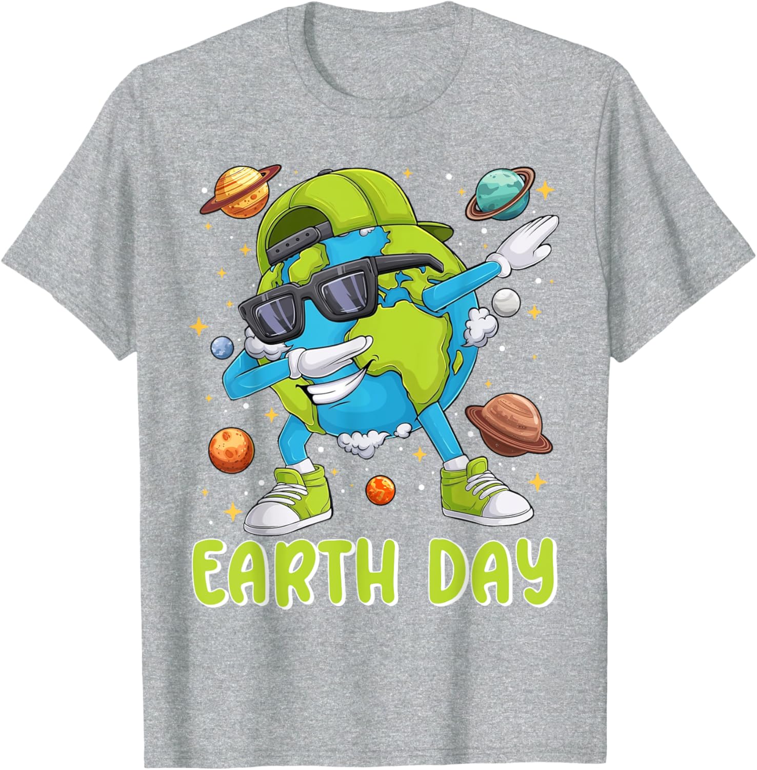 Cute Dabbing Earth Day 2025 T-Shirt for Kids and Toddlers - 4