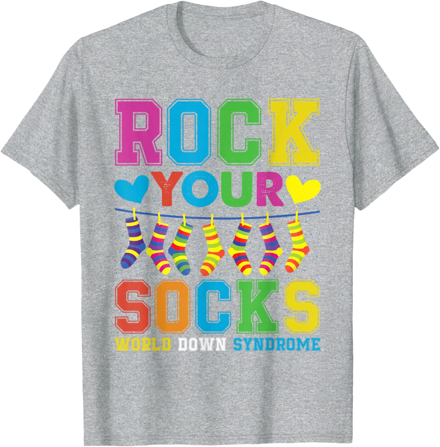 Rock Your Socks Down Syndrome Awareness T-Shirt for Kids 2025 - 9