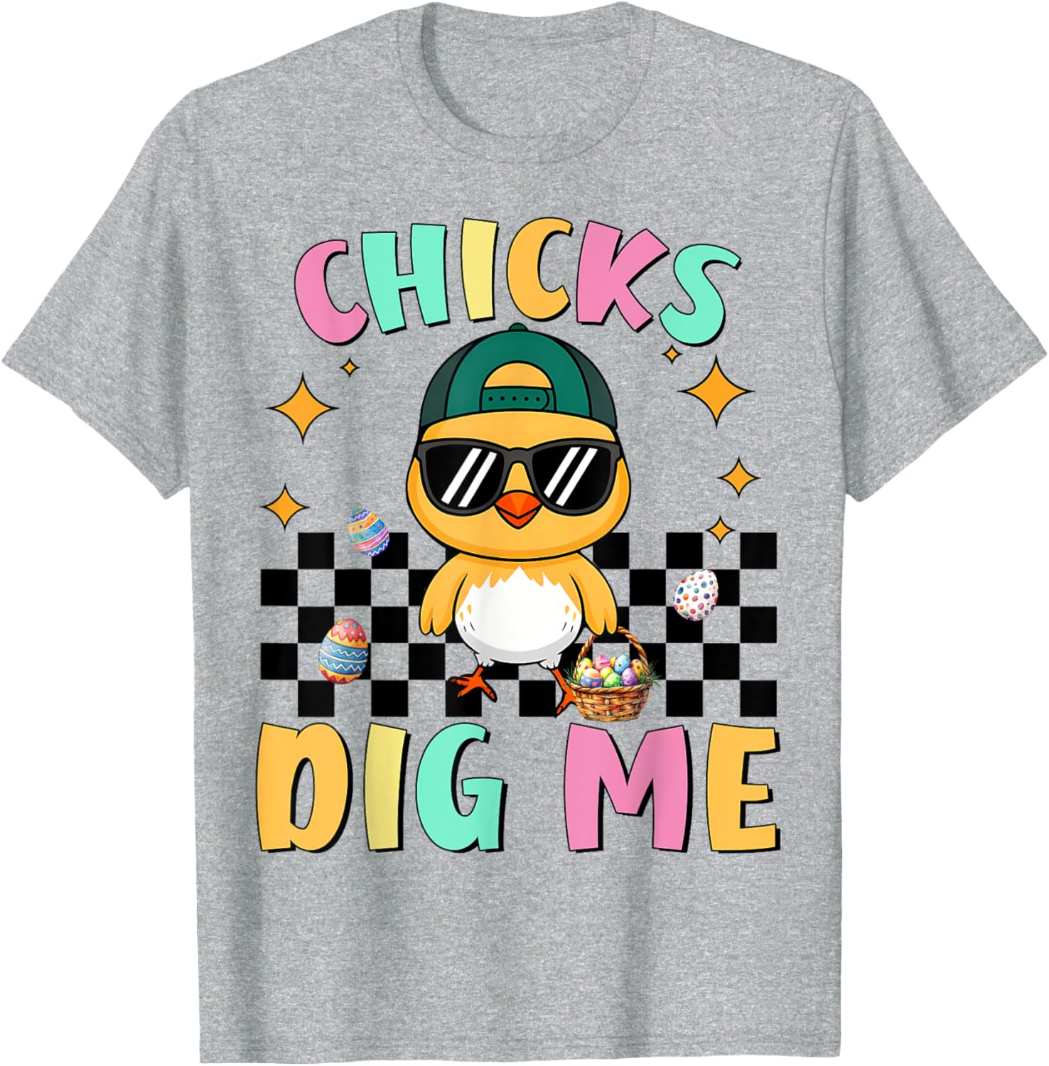 Funny Easter T-Shirt for Toddlers Chicks Dig Me Perfect for Boys - 9
