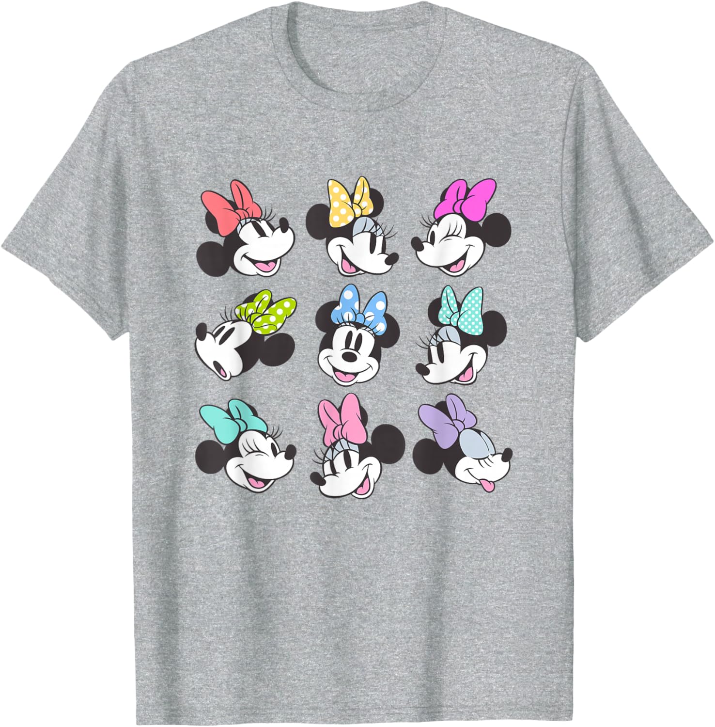 Disney Mickey and Friends Minnie Mouse Grid Poses Cute T-Shirt for Fans - 3