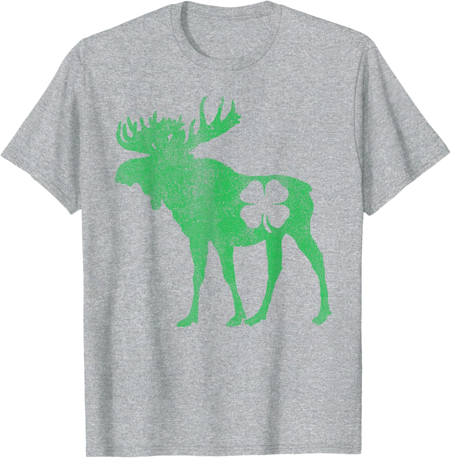 Funny Moose Shamrock St Patricks Day T-Shirt for Irish Celebration - 27