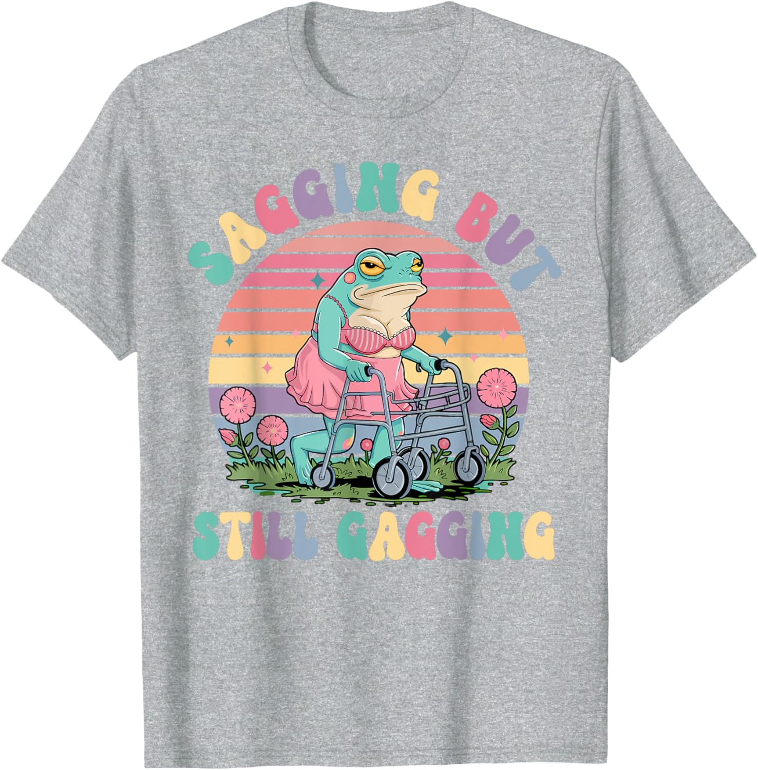 Funny Sagging Frog Meme T-Shirt for Adults - Embarrassing Gift Idea - 21