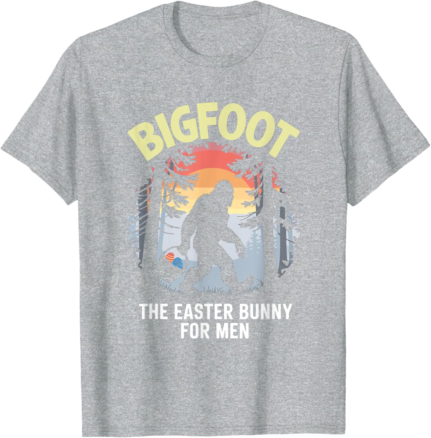 Bigfoot Easter Bunny T-Shirt for Men Fun Apparel Gift Idea - 25