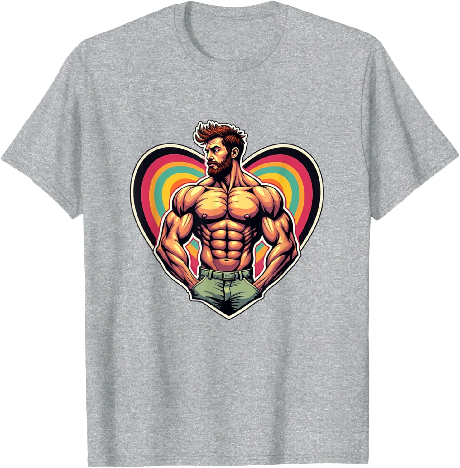 Funny I Love Ginger Daddy LGBTQ Pride Vintage T-Shirt for Men and Women - 16