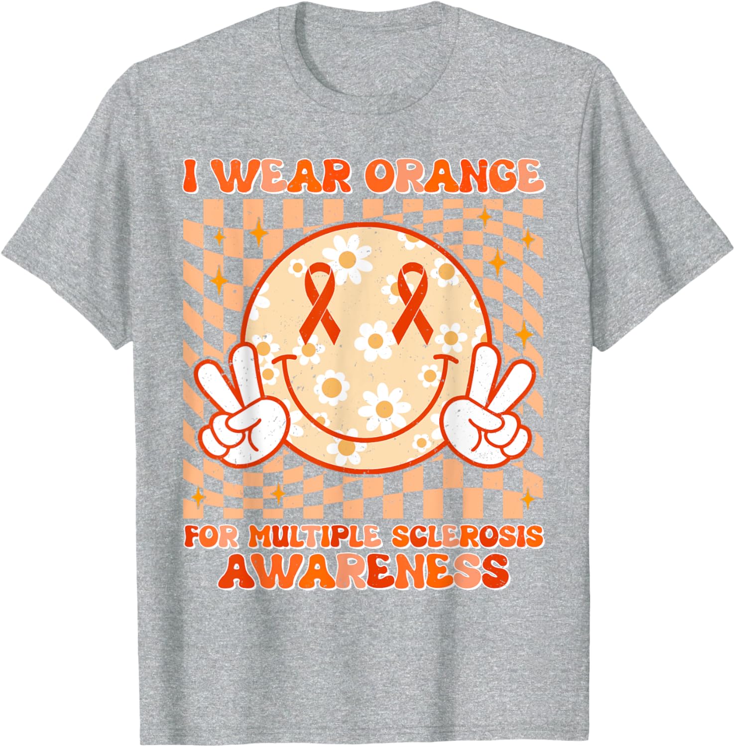 Motivation Support Multiple Sclerosis Awareness T-Shirt for MS Fighters - 25