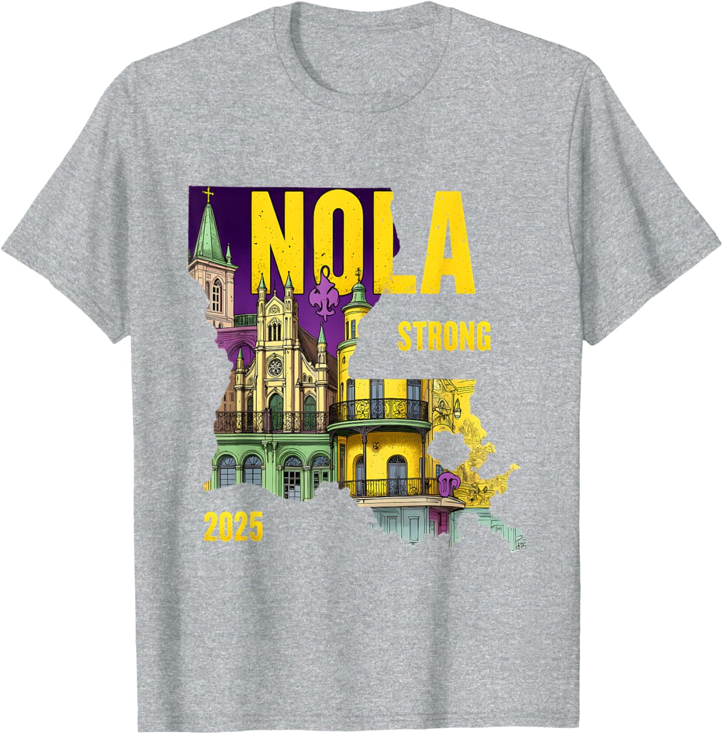 New Orleans Traveling Lovers Costume T-Shirt We Stand NOLA Strong - 20
