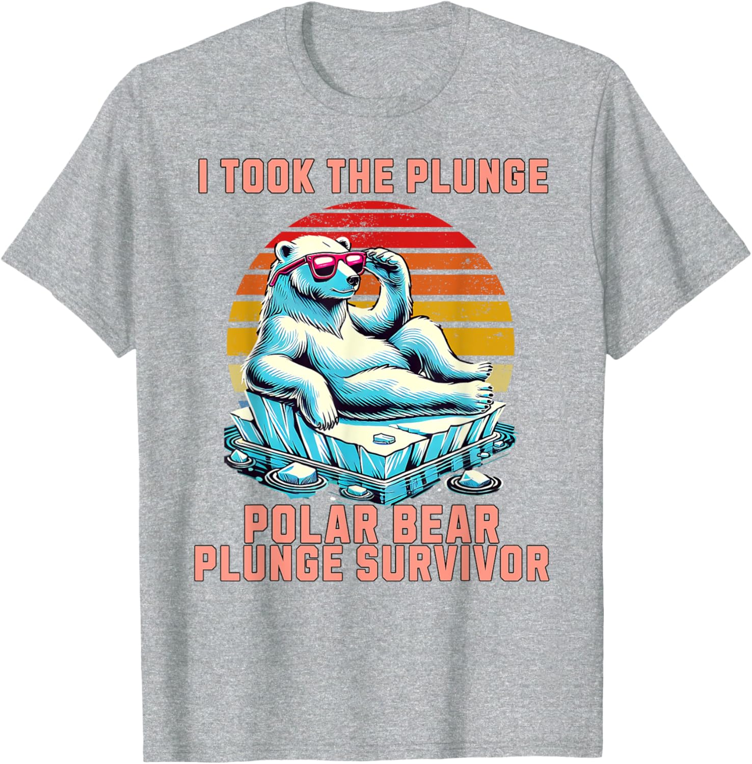 Polar Bear Plunge Survivor 2025 Fun Winter Adventure T-Shirt for Adventurers - 15