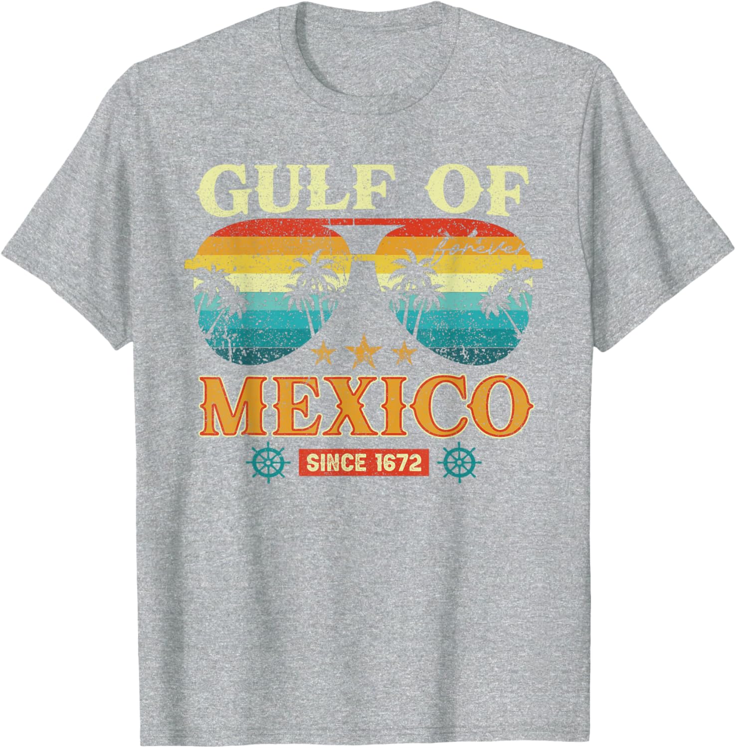 Gulf of Mexico Vintage T-Shirt Retro Style Clothing for Beach Lovers - 5