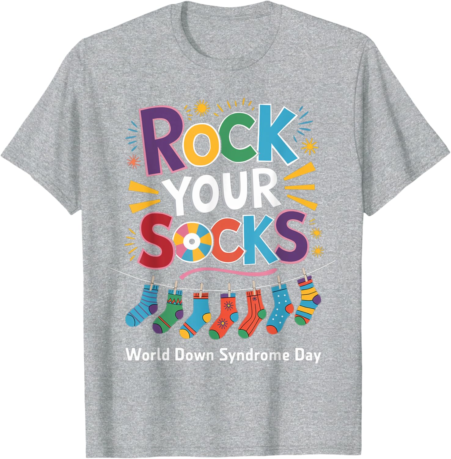Rock Your Socks Kids T-Shirt for World Down Syndrome Awareness Day - 11