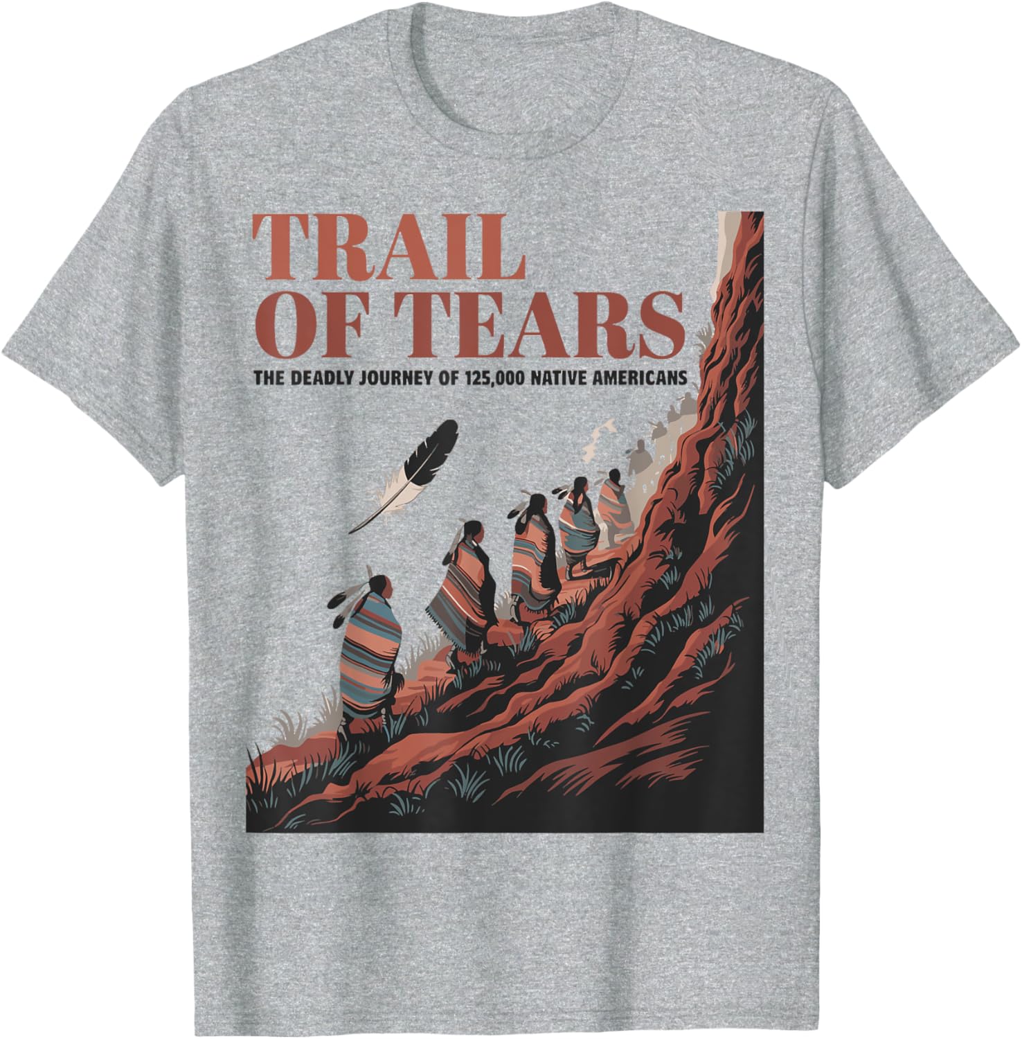 Trail Of Tears Native American Journey T-Shirt for History Lovers - 1