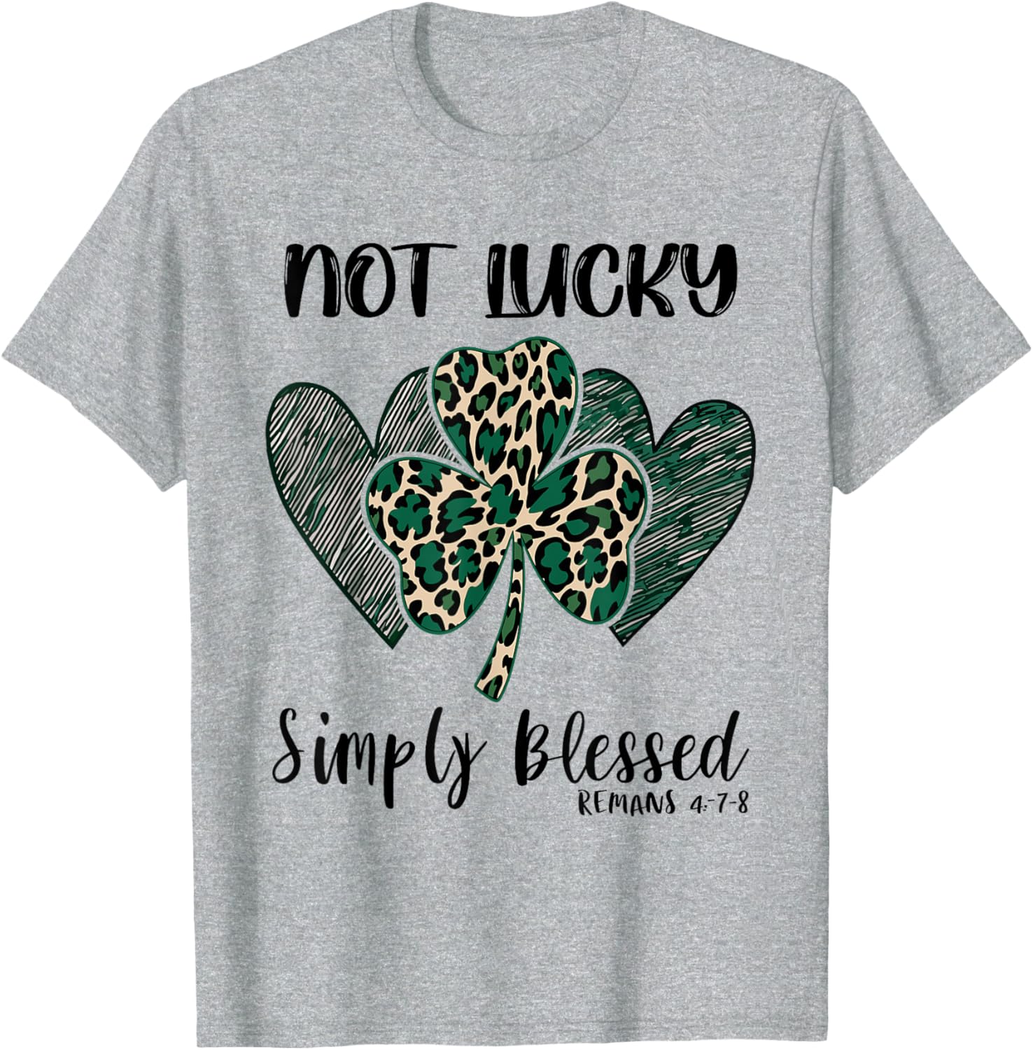Simply Blessed Shamrock St Patricks Day T-Shirt for Fun Celebrations - 4