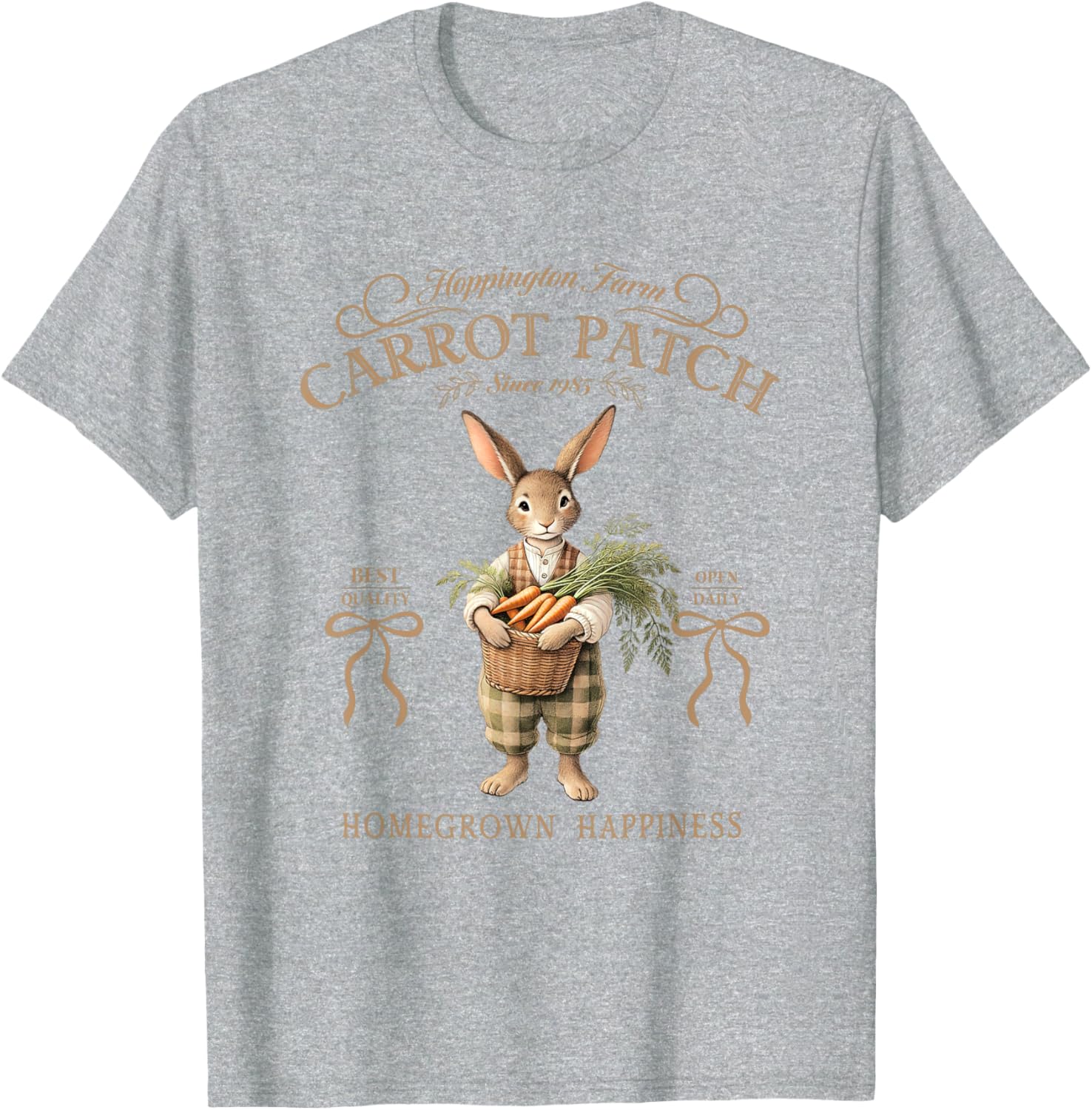 Hoppington Farm Carrot Patch Happy T-Shirt for Garden Lovers - 8