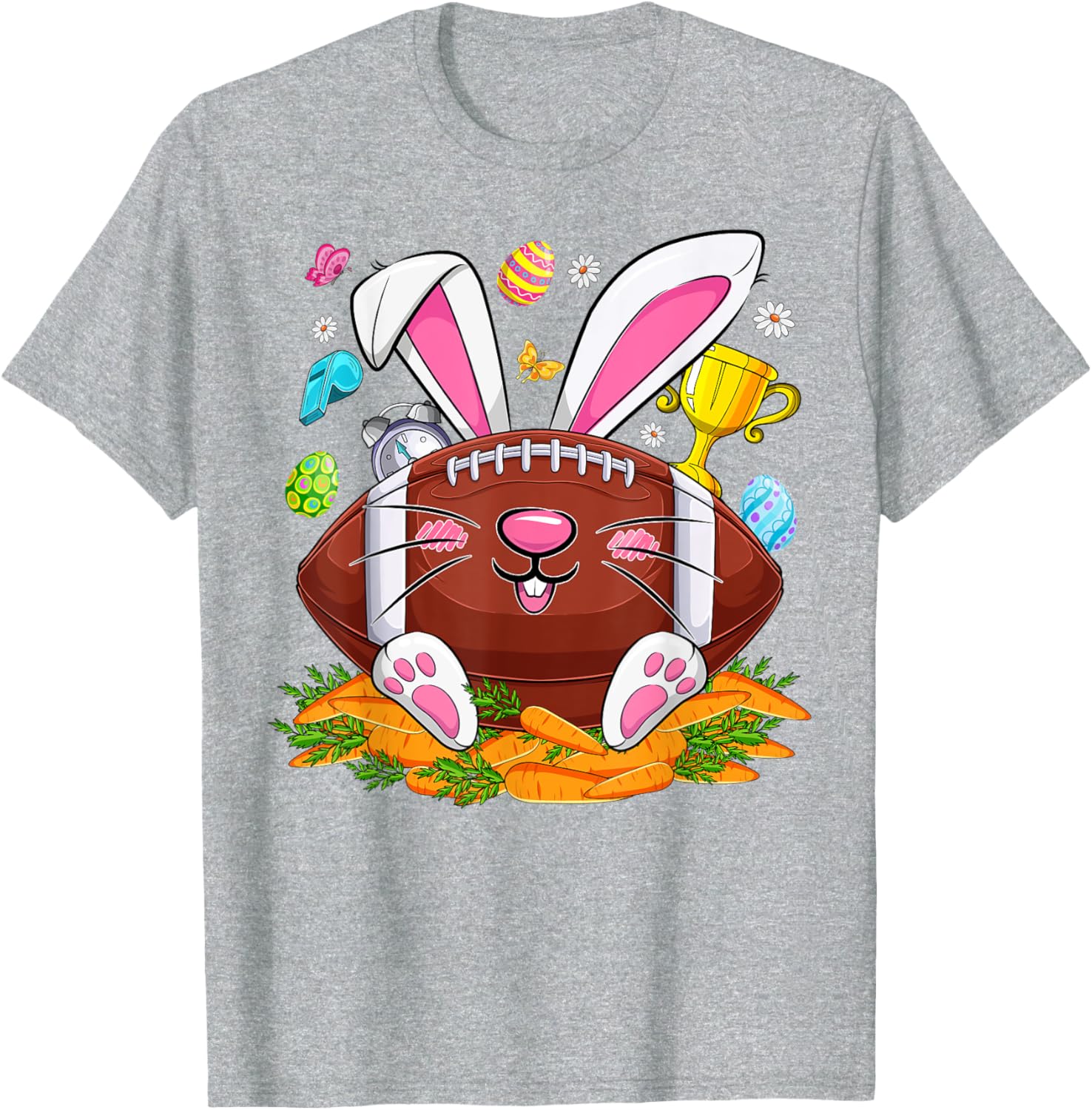 Funny Bunny Face Eggs T-Shirt for Men and Boys - Happy Easter Day Apparel - 2