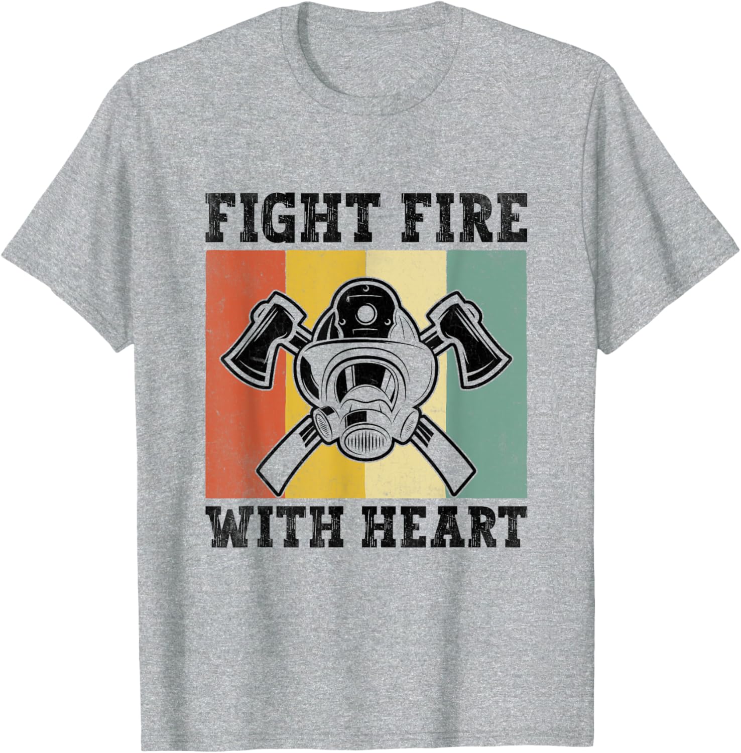 Heartfelt Firefighter T-Shirt Fight Fire with Heart Inspiring Apparel - 10