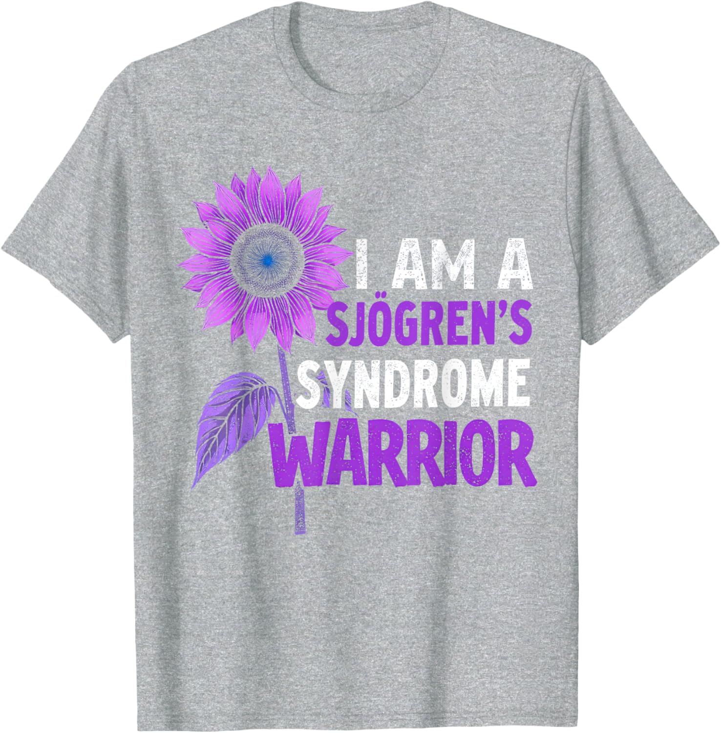 Sjögren's Syndrome Awareness Sunflower Warrior T-Shirt for Support - 4