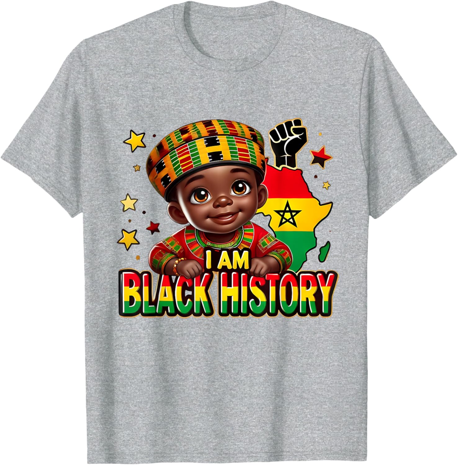 Cute Afro Peekaboo Boy T-Shirt Perfect for Black History Month Celebration - 7