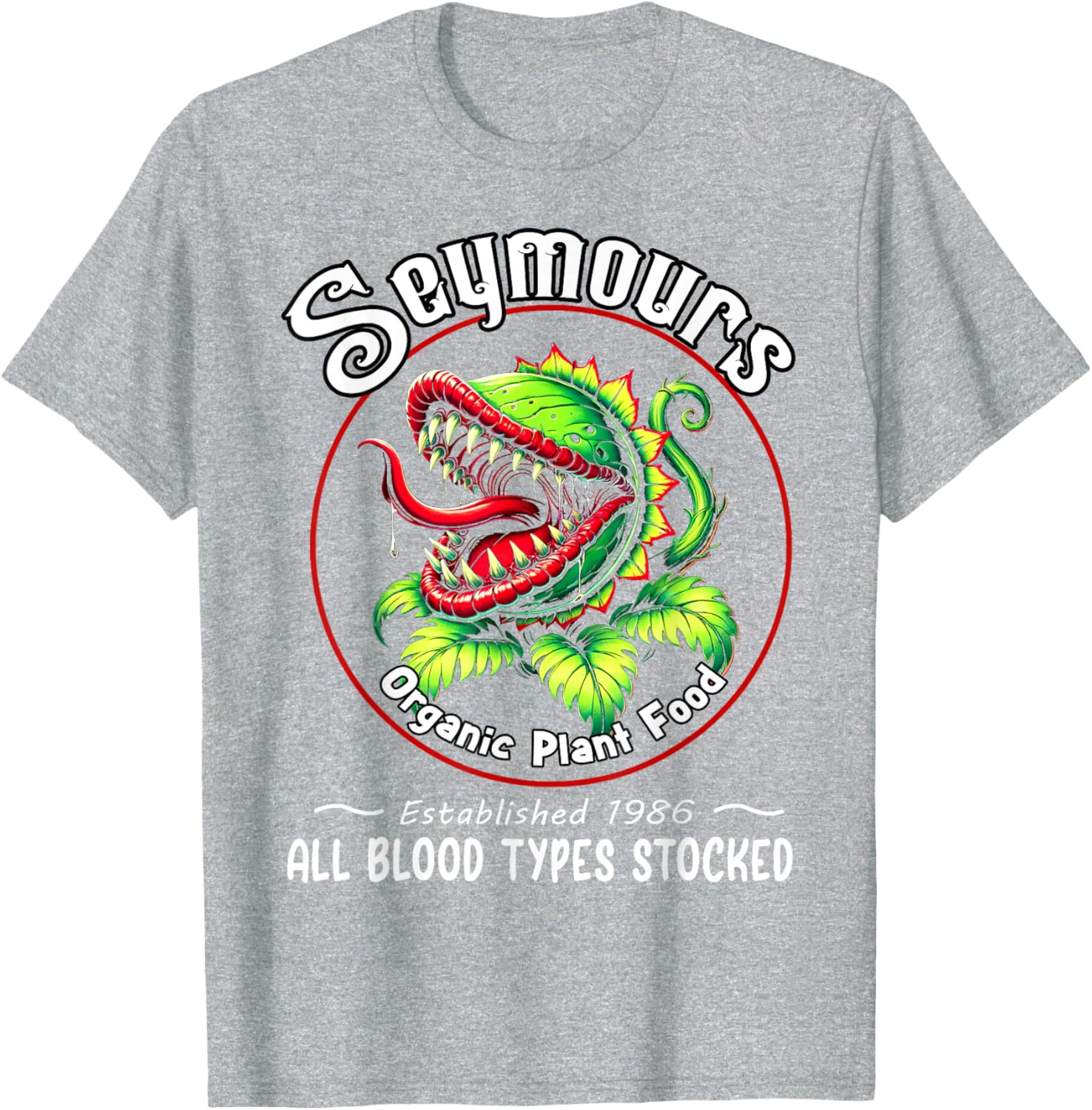 Organic Plant Food Horror Retro T-Shirt Fun Unique Apparel for Fans - 23