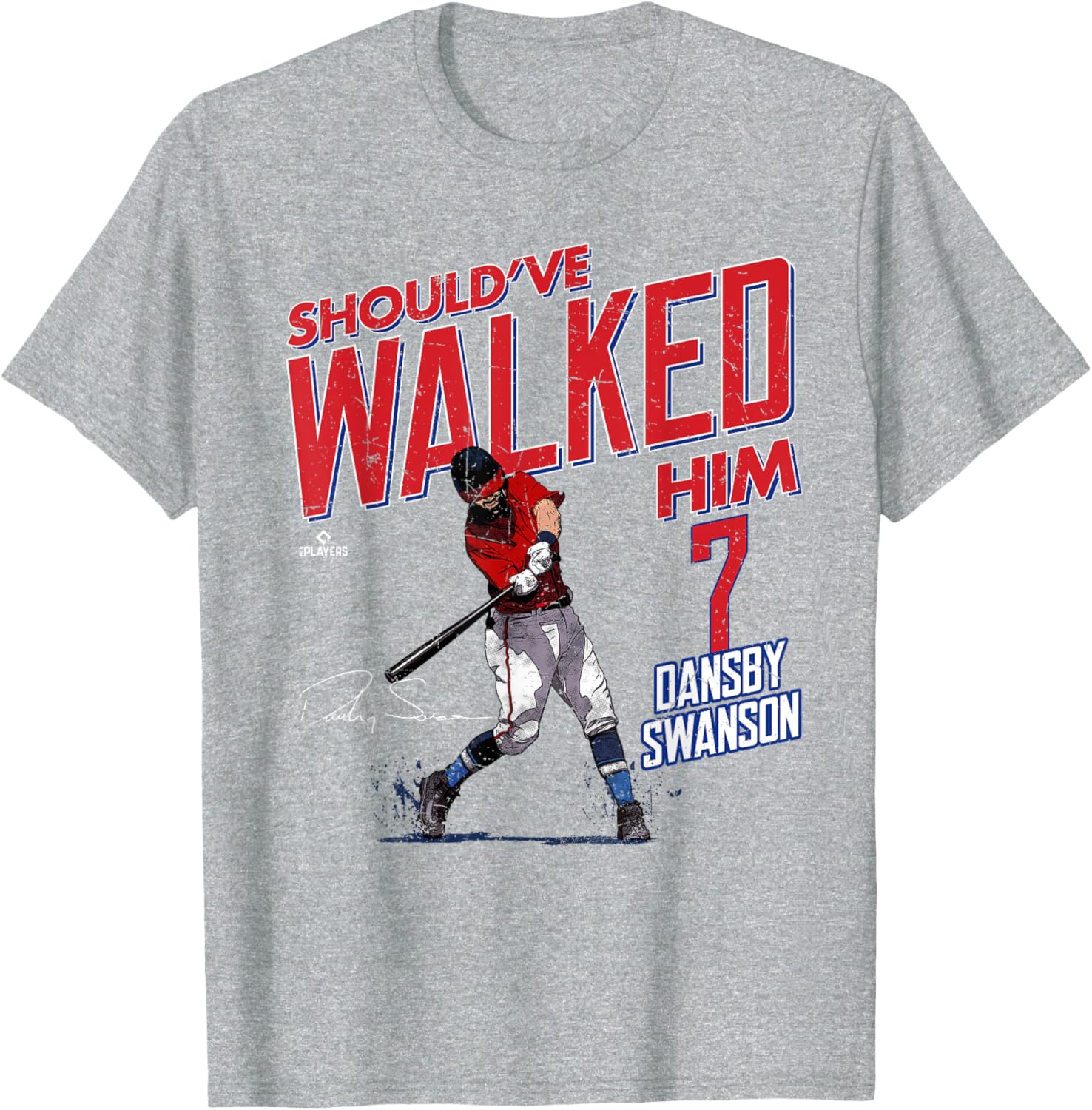Should've Walked Him Dansby Swanson Chicago Baseball T-Shirt for Fans - 1