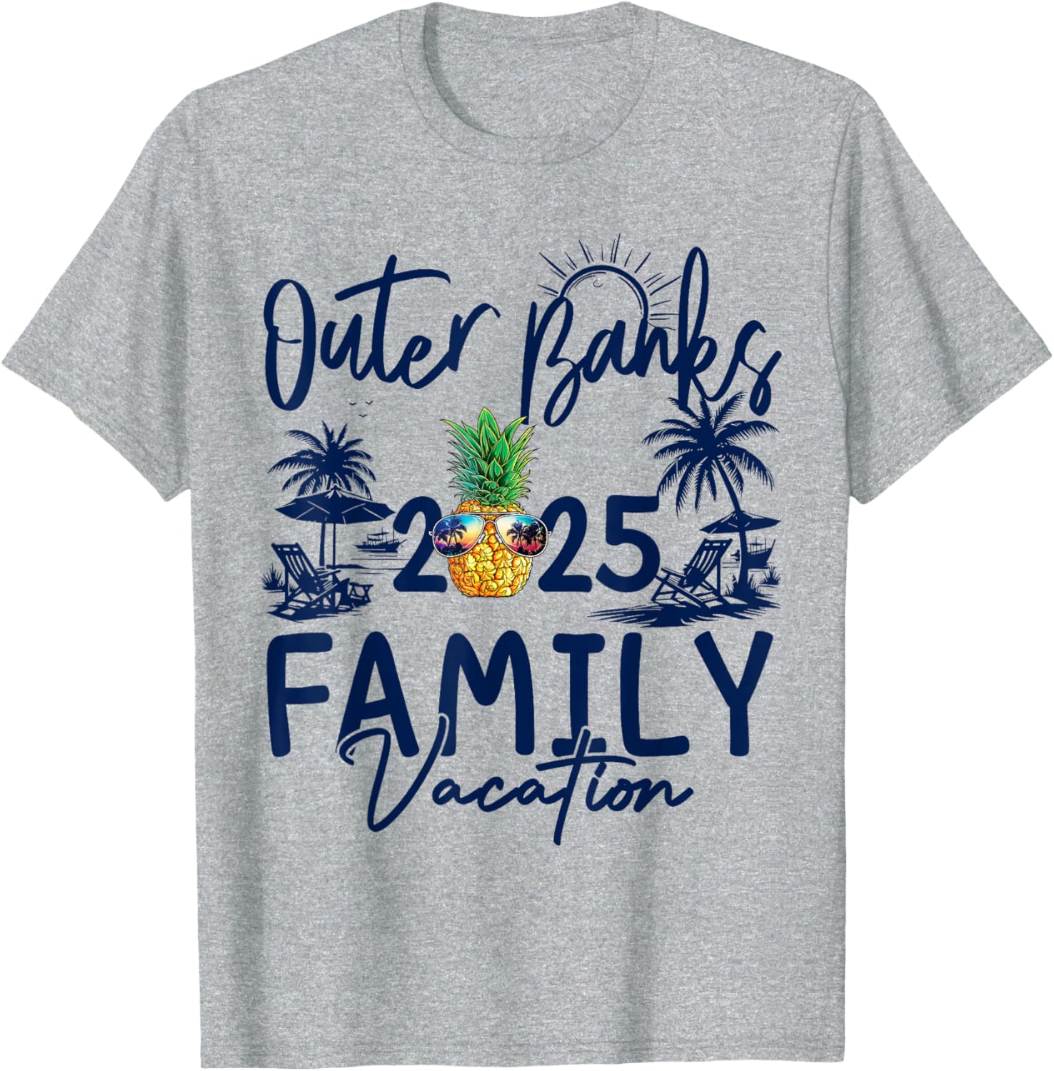 Family Matching Outer Banks 2025 Pineapple Vacation T-Shirt for Fun - 11