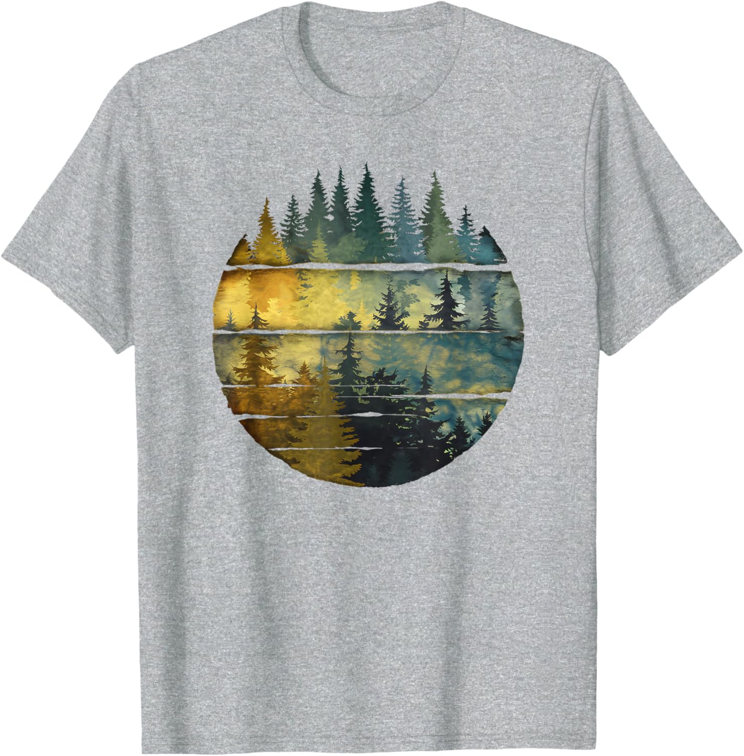 Dibble Dabble Designs Grey Outdoor Nature Graphic T-Shirt for All Ages - 1
