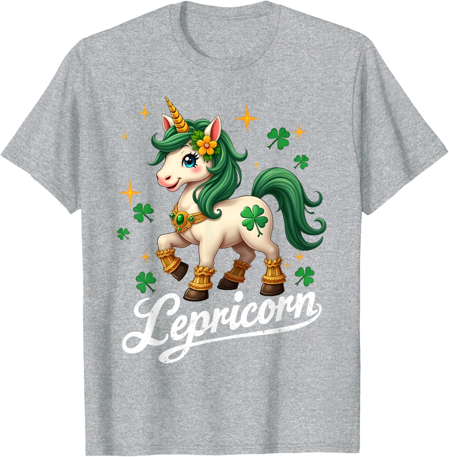 Cute St Patricks Day Unicorn T-Shirt for Girls - St Patty's Style - 2