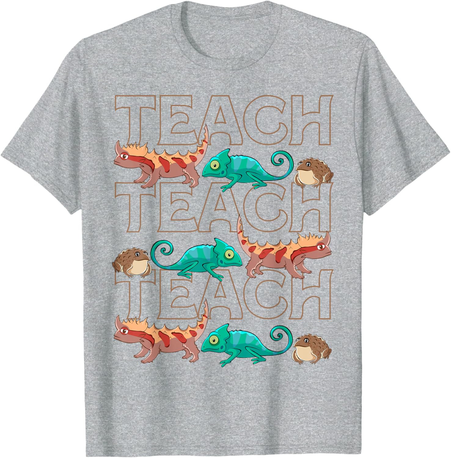 Cute Reptiles Teacher T-Shirt for Animal Lovers and Students - 3