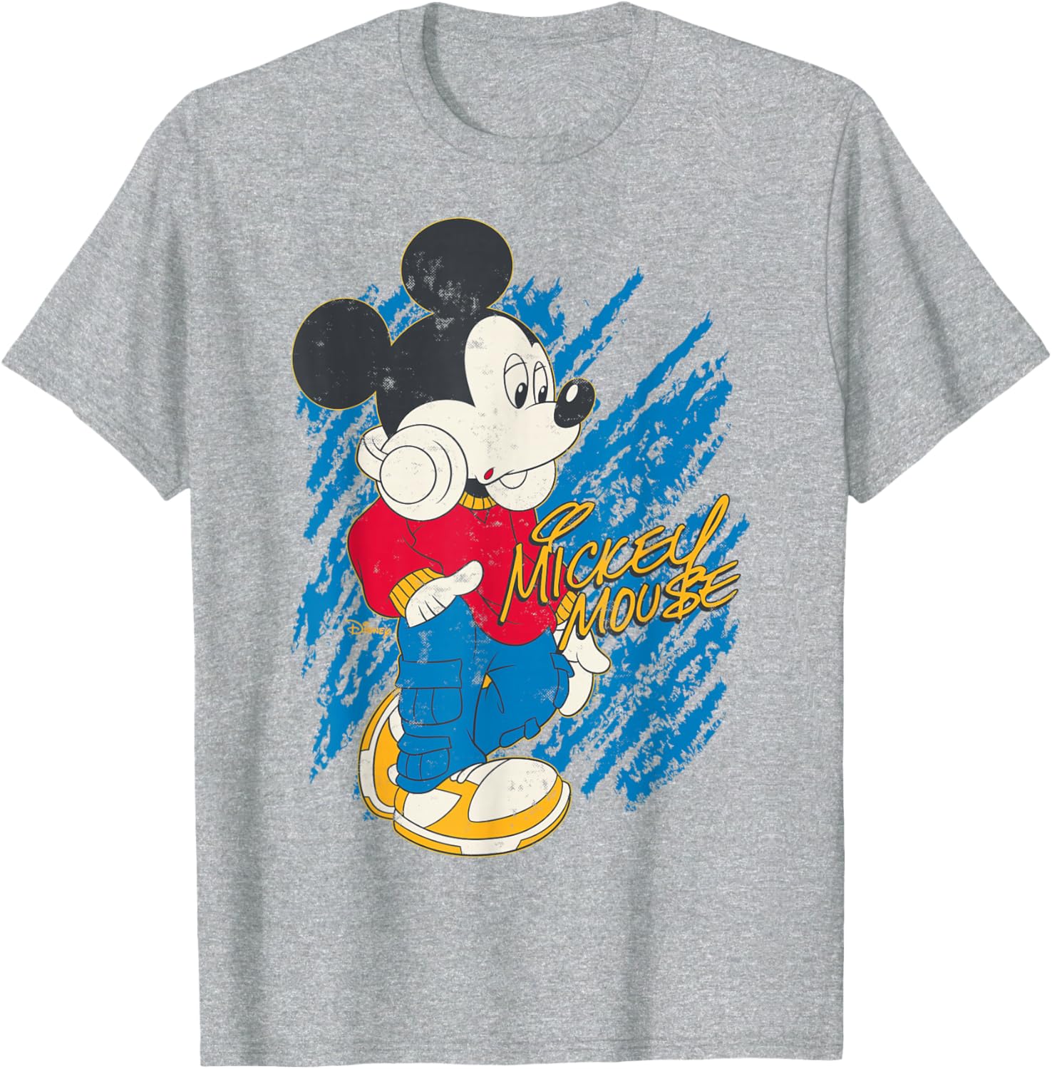 Mickey Mouse Laid Back T-Shirt with Headphones for Casual Style - 3