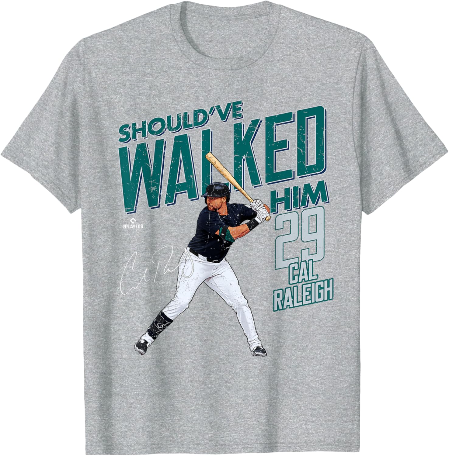 Should've Walked Him Cal Raleigh Seattle Mariners MLB T-Shirt - 2