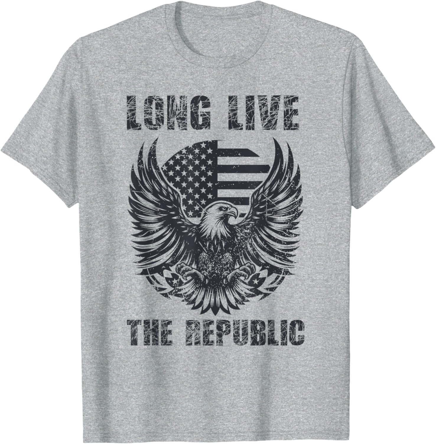 Long Live the Republic US Flag T-Shirt for Patriotic Style and Comfort - 1