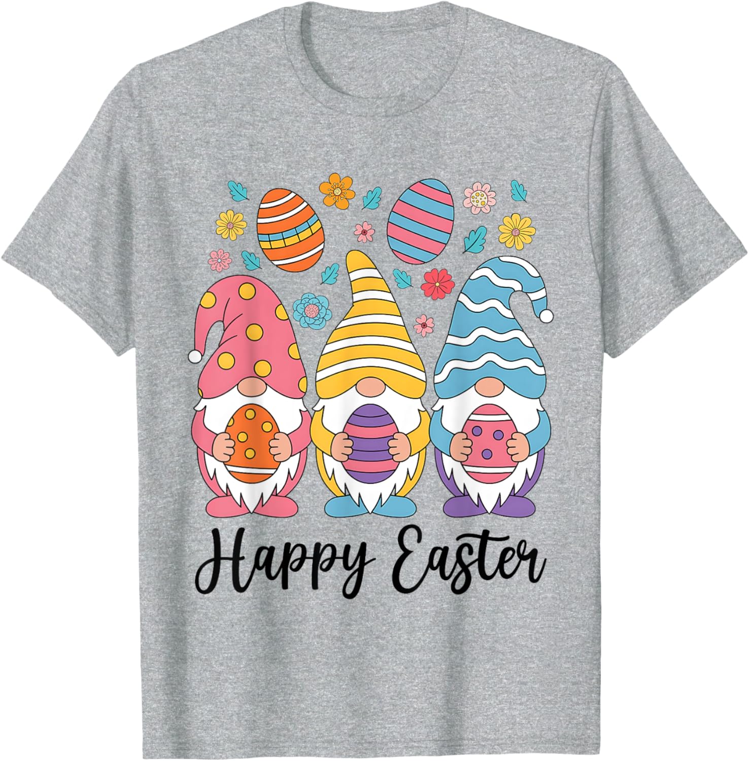 Happy Easter Gnomes T-Shirt for Women Girls Kids Perfect for Egg Hunts - 21