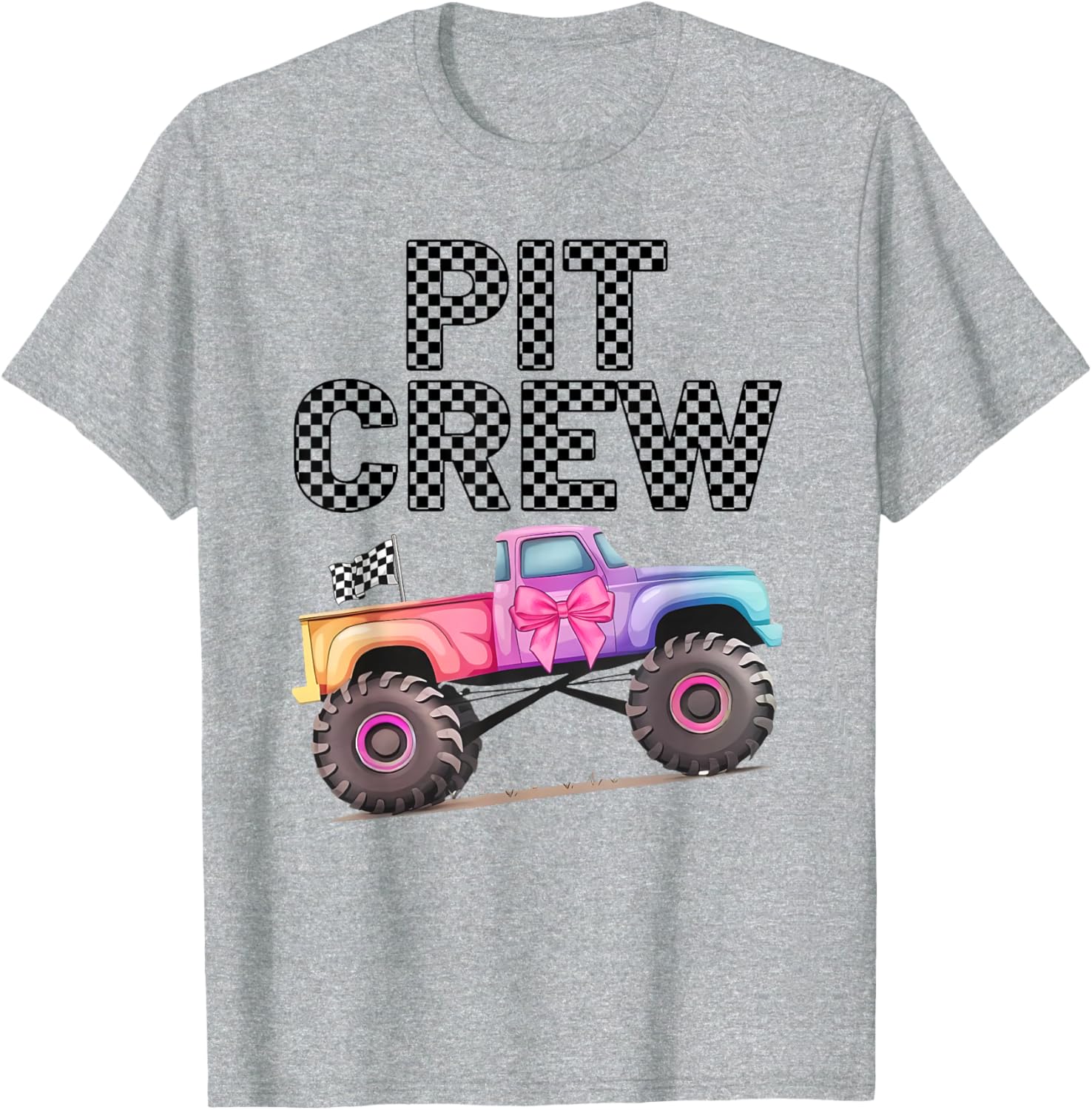 Girls Monster Truck Crew Squad T-Shirt for Truck Lovers and Kids - 3