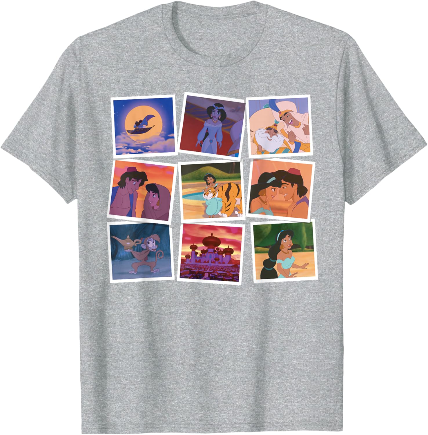 Disney Aladdin and Princess Jasmine Movie Frames T-Shirt for Fans - 25